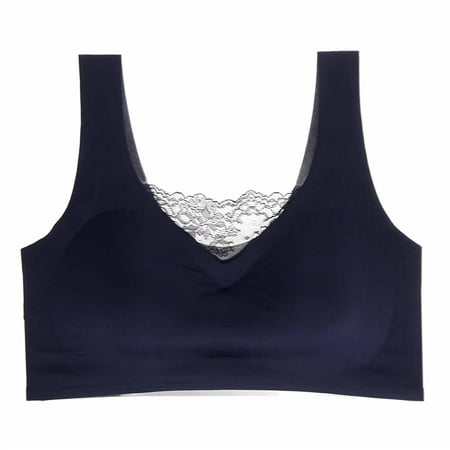 HTNBO T Shirt Bras for Women Racerback Seamless Comfort Plus Size Underwear Front Closure Blue M
HTNBO T Shirt Bras for Women Racerback Seamless Comfort Plus Size Underwear Front Closure Blue M