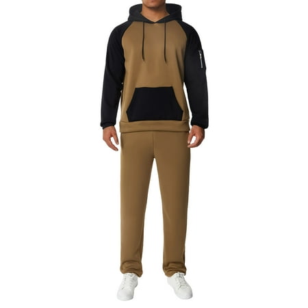 Peyakidsaa Men s Fitness Sports Pants Set Contrast Color Patchwork Drawstring Hooded Sweater + High Stretch Pants
Peyakidsaa Men s Fitness Sports Pants Set Contrast Color Patchwork Drawstring Hooded Sweater + High Stretch Pants