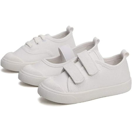 Toddler Little Kid Boys and Girls Slip On Canvas School Sneakers Casual Walking Shoes