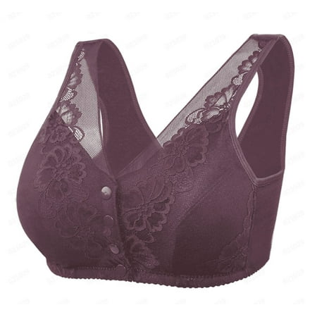 Qxutpo 6-Pack Bras for Women Lace Front Button Shaping Cup Shoulder Strap Large Size Underwire Bras
Qxutpo 6-Pack Bras for Women Lace Front Button Shaping Cup Shoulder Strap Large Size Underwire Bras