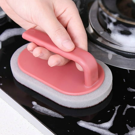 Kitchen Emery Magic Sponge Strong Decontamination Descaling Cleaning Brush