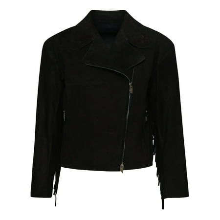 SALVATORE SANTORO Woman Giacca In Suede Nera