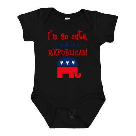 Inktastic So Cute Republican Gift Baby Boy or Baby Girl Bodysuit