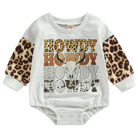 Calsunbaby Toddler Baby Boy Girl Romper Long Sleeve Leopard Print Pullover Jumpsuit Bodysuit Fall Winter Clothes Outfit 0-6 Months
Calsunbaby Toddler Baby Boy Girl Romper Long Sleeve Leopard Print Pullover Jumpsuit Bodysuit Fall Winter Clothes Outfit 0-6 Months