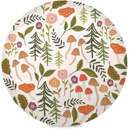 Bestwell Mushroom Flowers Round Placemats 6 pack Table Mats for Kitchen Washable Non-Slip Place Mats Heat Resistant Place Mats for Kitchen Dining Table Decoration
Bestwell Mushroom Flowers Round Placemats 6 pack Table Mats for Kitchen Washable Non-Slip Place Mats Heat Resistant Place Mats for Kitchen Dining Table Decoration