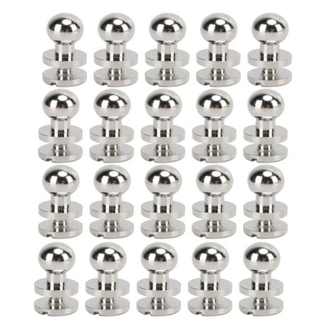 20set Brass Rivets Silver Abrasion Resistance DIY Projects Accessories for Belt Handbags7x6mm
20set Brass Rivets Silver Abrasion Resistance DIY Projects Accessories for Belt Handbags7x6mm
