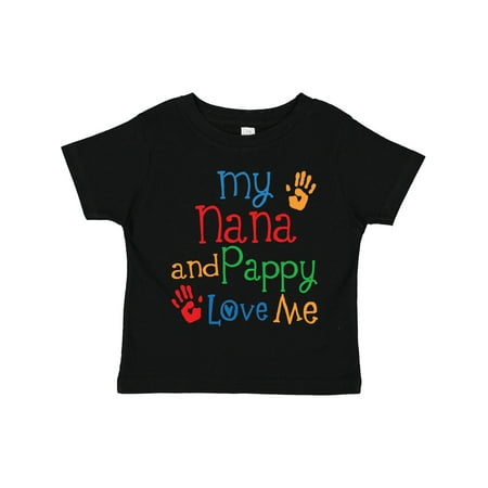 Inktastic Nana and Pappy Love Me Gift Toddler Boy or Toddler Girl T-Shirt