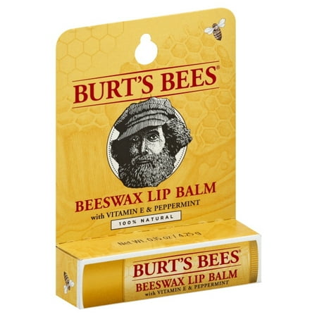 Burt's Bees Beeswax Lip Balm With Vitamin E & Peppermint 0.15 oz Balm