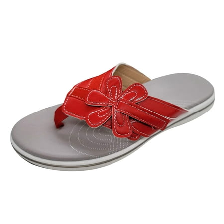 Comfortable Sandals for Women Women s Fashion Flowers Round Toe Flats Flip Flops Slippers Slip On Shoes Pu
Comfortable Sandals for Women Women s Fashion Flowers Round Toe Flats Flip Flops Slippers Slip On Shoes Pu