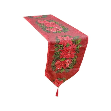 LYU Christmas Table Runner Seasonal Super Soft Anti-pilling Washable Tear Resistant Heat Insulation Polyester Cotton Xmas Party Winter Dining Table Runner for Kitchen
LYU Christmas Table Runner Seasonal Super Soft Anti-pilling Washable Tear Resistant Heat Insulation Polyester Cotton Xmas Party Winter Dining Table Runner for Kitchen
