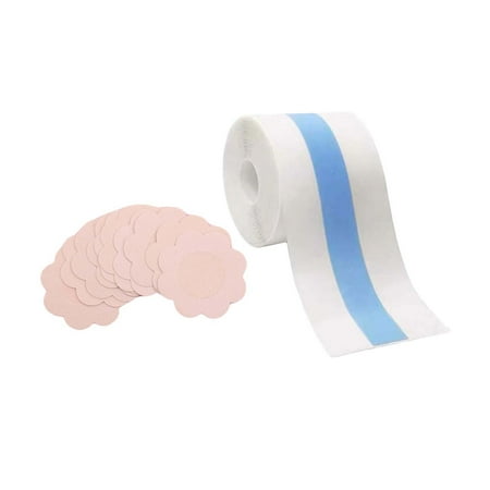 10Pcs Set with Transparent Breast Tape Transparent Push up Bra Waterproof Lifting Tape Invisible Reusable for Strapless Dress Blue Flower Shape
10Pcs Set with Transparent Breast Tape Transparent Push up Bra Waterproof Lifting Tape Invisible Reusable for Strapless Dress Blue Flower Shape