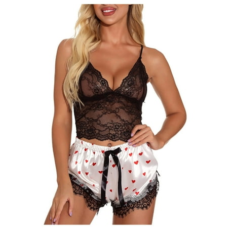 DENGDENG Women Sexy Eyelash Lace Lingerie Set Print Bra and Panty Set See Through Sleeveless Underwear Babydoll
DENGDENG Women Sexy Eyelash Lace Lingerie Set Print Bra and Panty Set See Through Sleeveless Underwear Babydoll