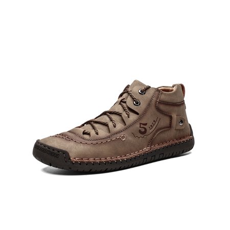 Difumos Men Casual Round Toe Leather Shoes Vintage Lace Up Driving Shoe Formal Lightweight Flats Khaki 9
Difumos Men Casual Round Toe Leather Shoes Vintage Lace Up Driving Shoe Formal Lightweight Flats Khaki 9