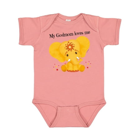 Inktastic Etana My Godmom loves me yellow Elephant Gift Baby Boy or Baby Girl Bodysuit
Inktastic Etana My Godmom loves me yellow Elephant Gift Baby Boy or Baby Girl Bodysuit