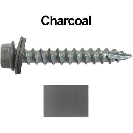 Jake Sales Brand -14 x 1-1/2 Metal Roofing Screws ~250 - Hex Head - Typ 17 Tip - EPDM washer - CHARCOAL
Jake Sales Brand -14 x 1-1/2 Metal Roofing Screws ~250 - Hex Head - Typ 17 Tip - EPDM washer - CHARCOAL