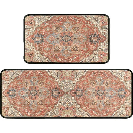 Boho Kitchen Rugs 2 Pieces Bohemian Washable Non-Slip Decor Carpet Home Water Absorb Microfiber Cushioned Kitchen Floor Standing Mats 17 x47 +17 x30
Boho Kitchen Rugs 2 Pieces Bohemian Washable Non-Slip Decor Carpet Home Water Absorb Microfiber Cushioned Kitchen Floor Standing Mats 17 x47 +17 x30