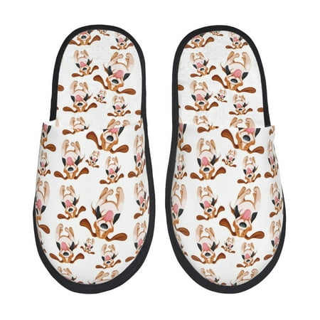 Slippers for Women/Men - Cute Dog happy Soft Plush Warm Slip-on Slippers House Slippers Indoor House Shoes
Slippers for Women/Men - Cute Dog happy Soft Plush Warm Slip-on Slippers House Slippers Indoor House Shoes