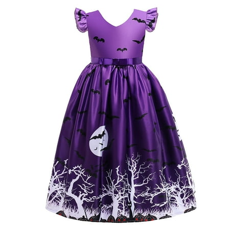 HTGFGMGW Vestidos Para NiñAs Toddler Kids Baby Girls Printed Halloween Show Dress Princess Peng Peng Dress Dresses for Girls Purple-b
HTGFGMGW Vestidos Para NiñAs Toddler Kids Baby Girls Printed Halloween Show Dress Princess Peng Peng Dress Dresses for Girls Purple-b