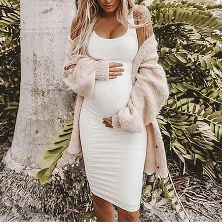 LoyisViDion Womens Maternity Dresses Clearance Summer Round Neck Sleeveless Solid Color Maternity Vest Dress White M
LoyisViDion Womens Maternity Dresses Clearance Summer Round Neck Sleeveless Solid Color Maternity Vest Dress White M