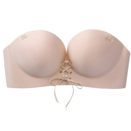Womens Bras Non-Marking Beauty Back Strapless Detachable Shoulder Strap Invisible Gather Bra
Womens Bras Non-Marking Beauty Back Strapless Detachable Shoulder Strap Invisible Gather Bra