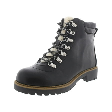 Style & Co. Womens Maariah Faux Leather Lace Up Ankle Boots