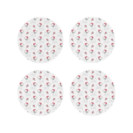 Drink Coasters Set of 4 Cute Christmas French Bulldog Leather Coasters for Coffee Table Protector Heat Resistant Cute Coasters for Home Decor Housewarming Gifts Bar Kitchen 4 Inch Round Shape
Drink Coasters Set of 4 Cute Christmas French Bulldog Leather Coasters for Coffee Table Protector Heat Resistant Cute Coasters for Home Decor Housewarming Gifts Bar Kitchen 4 Inch Round Shape