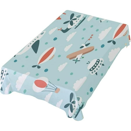 Hyjoy 60x108 inch Outdoor & Indoor Rectangle Tablecloth Cute Airplane Dinner Table Cover for Patio Picnic Holiday Party
Hyjoy 60x108 inch Outdoor & Indoor Rectangle Tablecloth Cute Airplane Dinner Table Cover for Patio Picnic Holiday Party