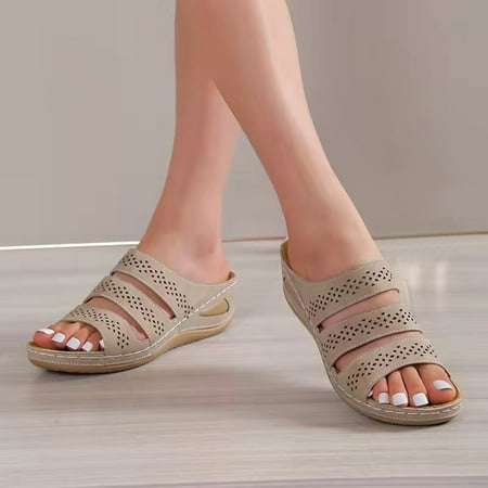 ZHELIYO Women s sandals Ladies Fashion Retro Solid Leather Hollowed Out Carved Open Toe Thick Sole Sandals Beige 8
ZHELIYO Women s sandals Ladies Fashion Retro Solid Leather Hollowed Out Carved Open Toe Thick Sole Sandals Beige 8