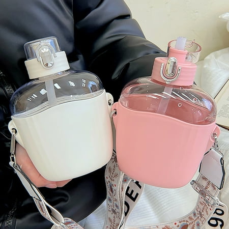 Tuelaly 700ml Water Cup with Straw Strap Design Big Belly Plastic Kids Girls Water Cup Drinkware Sport Outdoor for Student
Tuelaly 700ml Water Cup with Straw Strap Design Big Belly Plastic Kids Girls Water Cup Drinkware Sport Outdoor for Student