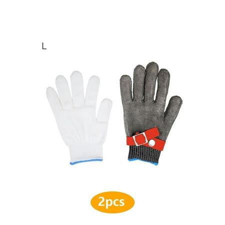 2pcs Cut-resistant gloves cut-resistant grade 5 steel wire iron gloves stainless steel grade 5 steel wire plus PE steel ring iron gloves a red
2pcs Cut-resistant gloves cut-resistant grade 5 steel wire iron gloves stainless steel grade 5 steel wire plus PE steel ring iron gloves a red
