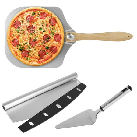 3Pcs Pizza Peel Set 24 x 12 Non-Stick Aluminum Pizza Peel Stainless Steel Pizza Cutter Pizza Shovel with Foldable Wooden Handle Aluminum Pie Bread Peel for Homemade Baking Pizza Cake Dough Bread
3Pcs Pizza Peel Set 24 x 12 Non-Stick Aluminum Pizza Peel Stainless Steel Pizza Cutter Pizza Shovel with Foldable Wooden Handle Aluminum Pie Bread Peel for Homemade Baking Pizza Cake Dough Bread