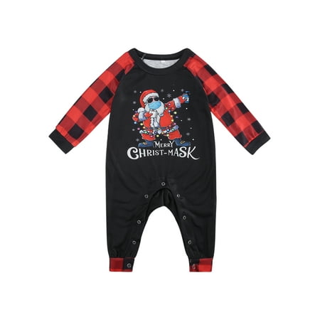 Nokpsedcb 2PCS Father Mother Kids Baby Girls Boys Parent-Children Christmas Pajamas Santa Claus Long-Sleeves Tops with Plaid Pants Suit/Jumpsuit Red Black Baby 3-6 Months
Nokpsedcb 2PCS Father Mother Kids Baby Girls Boys Parent-Children Christmas Pajamas Santa Claus Long-Sleeves Tops with Plaid Pants Suit/Jumpsuit Red Black Baby 3-6 Months