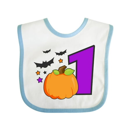 Inktastic I am One with Pumpkin and Bats Gift Baby Boy or Baby Girl Bib