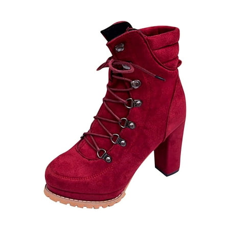 Bnwani Sandals Shoes for Women Autumn Winter Women Thick Heel High-heel Lace-up Ankle Boots Wine 5.5
Bnwani Sandals Shoes for Women Autumn Winter Women Thick Heel High-heel Lace-up Ankle Boots Wine 5.5
