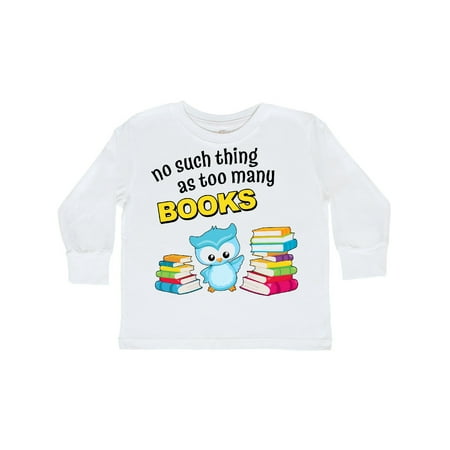 Inktastic No Such Thing as Too Many Books with Cute Owl Gift Toddler Boy or Toddler Girl Long Sleeve T-Shirt
Inktastic No Such Thing as Too Many Books with Cute Owl Gift Toddler Boy or Toddler Girl Long Sleeve T-Shirt