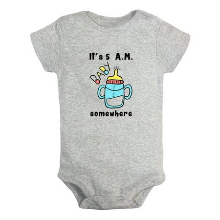iDzn It s 5 A.M. Somewhere Funny Rompers For Babies Newborn Baby Unisex Bodysuits Infant Jumpsuits Toddler 0-12 Months Kids One-Piece Oufits (Gray 18-24 Months)
iDzn It s 5 A.M. Somewhere Funny Rompers For Babies Newborn Baby Unisex Bodysuits Infant Jumpsuits Toddler 0-12 Months Kids One-Piece Oufits (Gray 18-24 Months)