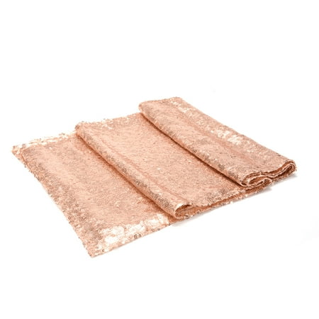 EastVita Sparkly Sequin Table Runner Decoration - (12 W x 108 L) - Solid Rose Gold - Decorative Table Runners for Birthday Parties Weddings Baby Showers and Life Events 
EastVita Sparkly Sequin Table Runner Decoration - (12 W x 108 L) - Solid Rose Gold - Decorative Table Runners for Birthday Parties Weddings Baby Showers and Life Events