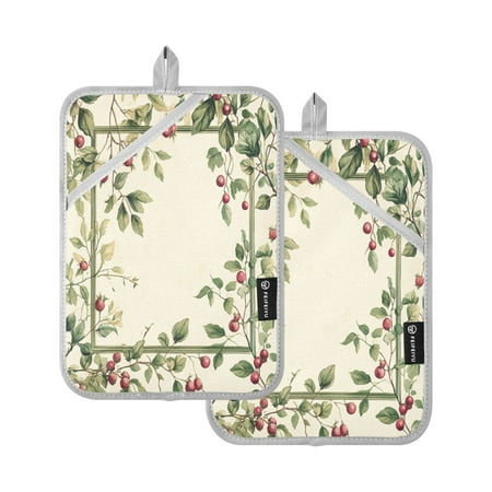 Red Fruit Pattern Square Insulation Pads 2 Piece Heat Resistant 338 Degrees F Oven Mitts for Kitchen Table BBQ Microwave and Other Cooking Occasions
Red Fruit Pattern Square Insulation Pads 2 Piece Heat Resistant 338 Degrees F Oven Mitts for Kitchen Table BBQ Microwave and Other Cooking Occasions