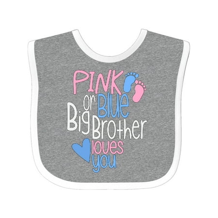 Inktastic Pink or Blue Big Brother Loves You Footprints and Heart Gift Baby Boy Bib
Inktastic Pink or Blue Big Brother Loves You Footprints and Heart Gift Baby Boy Bib