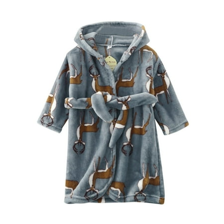 Dpytoraw Toddler Kids Baby Boys Girls Robe Suit Bathrobes Hooded Warm Flannel Night-Robe Sleepwear Soft Pajamas Suit Size 2-3 Years
Dpytoraw Toddler Kids Baby Boys Girls Robe Suit Bathrobes Hooded Warm Flannel Night-Robe Sleepwear Soft Pajamas Suit Size 2-3 Years