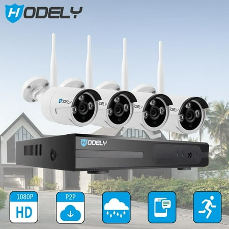 Ktaxon 4CH 720P NVR Wifi Outdoor IR Night Vision Home Security Camera System with NO Hard Drive Disk