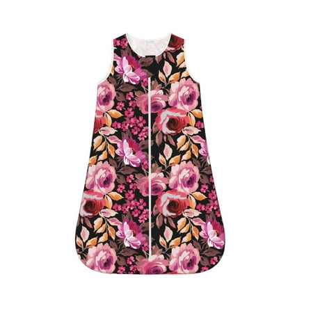 Fotbe Rose Flowers Pattern Sleep Sack - Baby Wearable Blanket with Zipper Extra Soft Cotton Sleeveless Sleeping Bag for Infants-Medium
Fotbe Rose Flowers Pattern Sleep Sack - Baby Wearable Blanket with Zipper Extra Soft Cotton Sleeveless Sleeping Bag for Infants-Medium