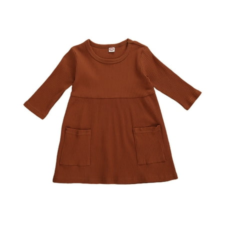 One opening Kids Dress Solid Color Round Neck Three Quarter Sleeve Dress One-Piece for Girls
One opening Kids Dress Solid Color Round Neck Three Quarter Sleeve Dress One-Piece for Girls