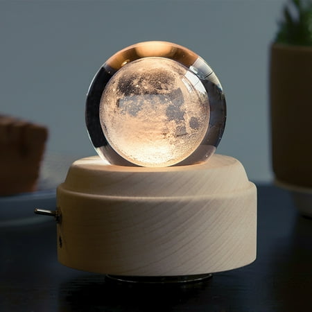 Ringshlar Wooden Music Box Moon Style Luminous Rotating 3D Crystal Night Light Musical Box for Kids Girls New
Ringshlar Wooden Music Box Moon Style Luminous Rotating 3D Crystal Night Light Musical Box for Kids Girls New