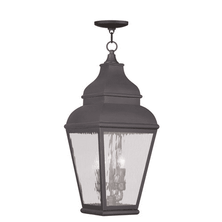 Outdoor Pendants 3 Light With Clear Water Glass Charcoal size 10 in 180 Watts - World of Crystal
Outdoor Pendants 3 Light With Clear Water Glass Charcoal size 10 in 180 Watts - World of Crystal