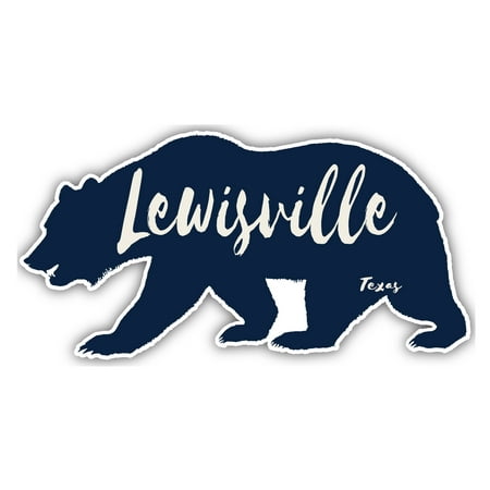 Lewisville Texas Souvenir 3x1.5-Inch Fridge Magnet Bear Design