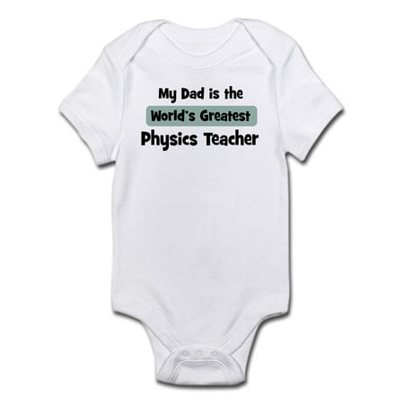 CafePress - Worlds Greatest Physics Teach Infant Bodysuit - Baby Light Bodysuit