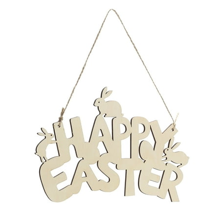 NUOH Pendant Decorative Rabbit Pattern Wood Easter Bunny Rabbit Pendant for Easter Gifts
NUOH Pendant Decorative Rabbit Pattern Wood Easter Bunny Rabbit Pendant for Easter Gifts