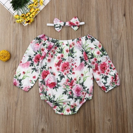 Newborn Baby Girl Flower Rompers Long Sleeve Jumpsuit Playsuit Autumn Baby Girls Costume 0-24M
Newborn Baby Girl Flower Rompers Long Sleeve Jumpsuit Playsuit Autumn Baby Girls Costume 0-24M