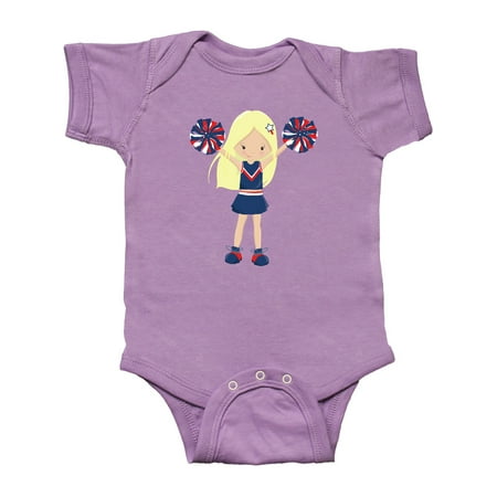 Inktastic Cheerleaders Girl With Blonde Hair Blue Uniform Gift Baby Girl Bodysuit 
Inktastic Cheerleaders Girl With Blonde Hair Blue Uniform Gift Baby Girl Bodysuit